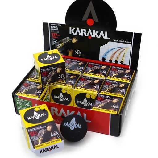 Karakal Double Yellow Dot Squash Balls