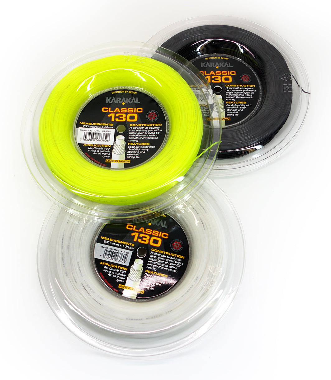 Karakal Classic 130 Squash Strings 200M Coil