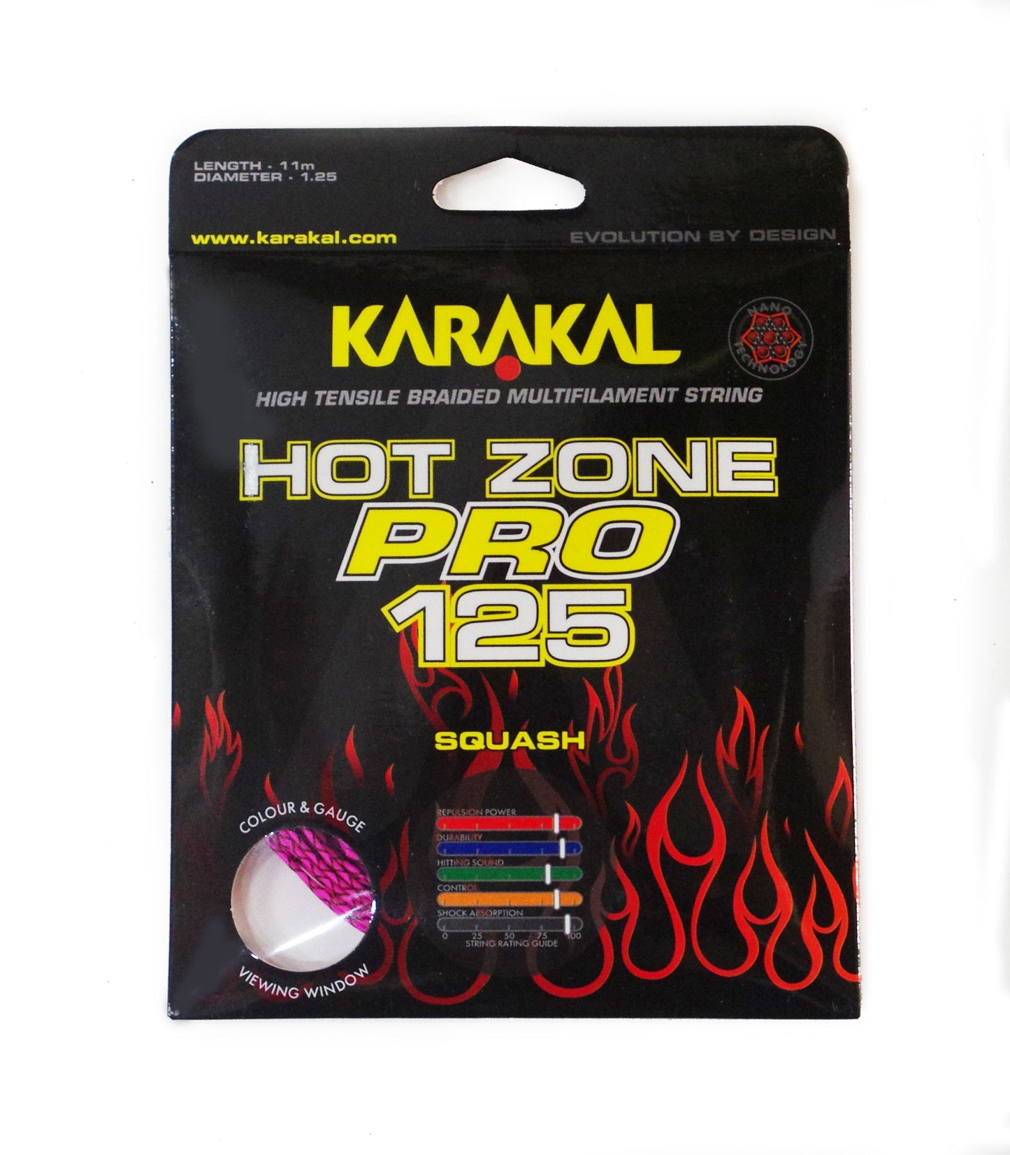 Karakal Hot Zone Pro 125 Squash String